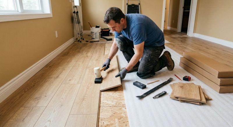 Laminate Floor Installation in Montgomery, MN