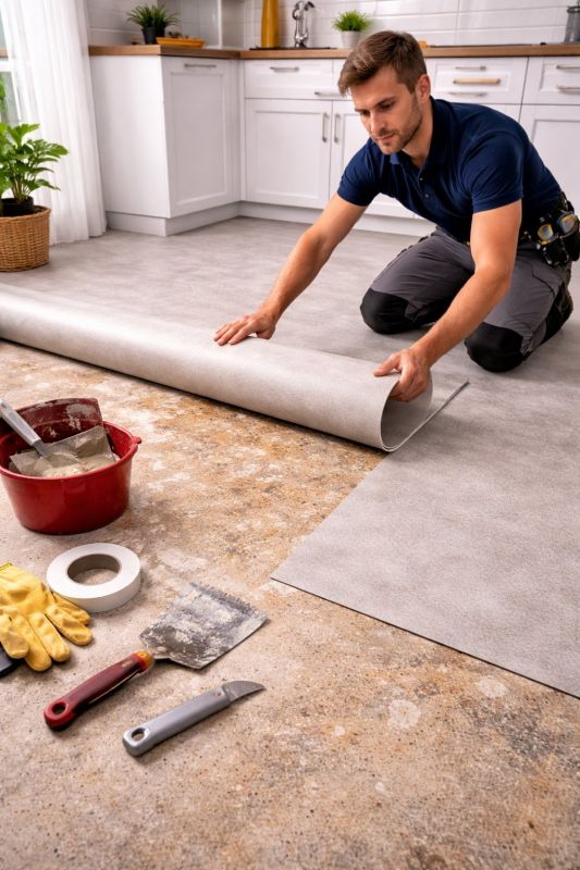 Linoleum Floor Installation in Mayer, MN